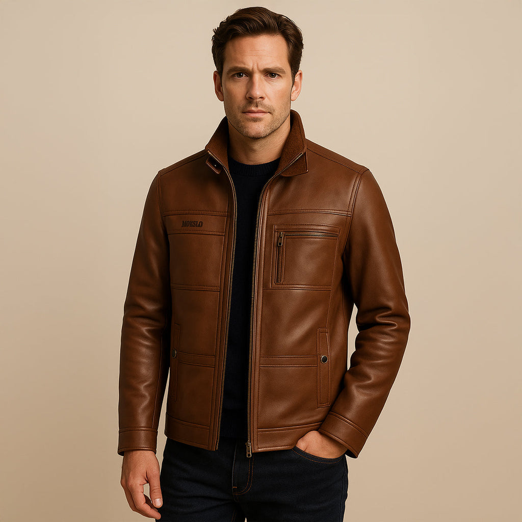 The Radcliffe Leather Jacket for Men